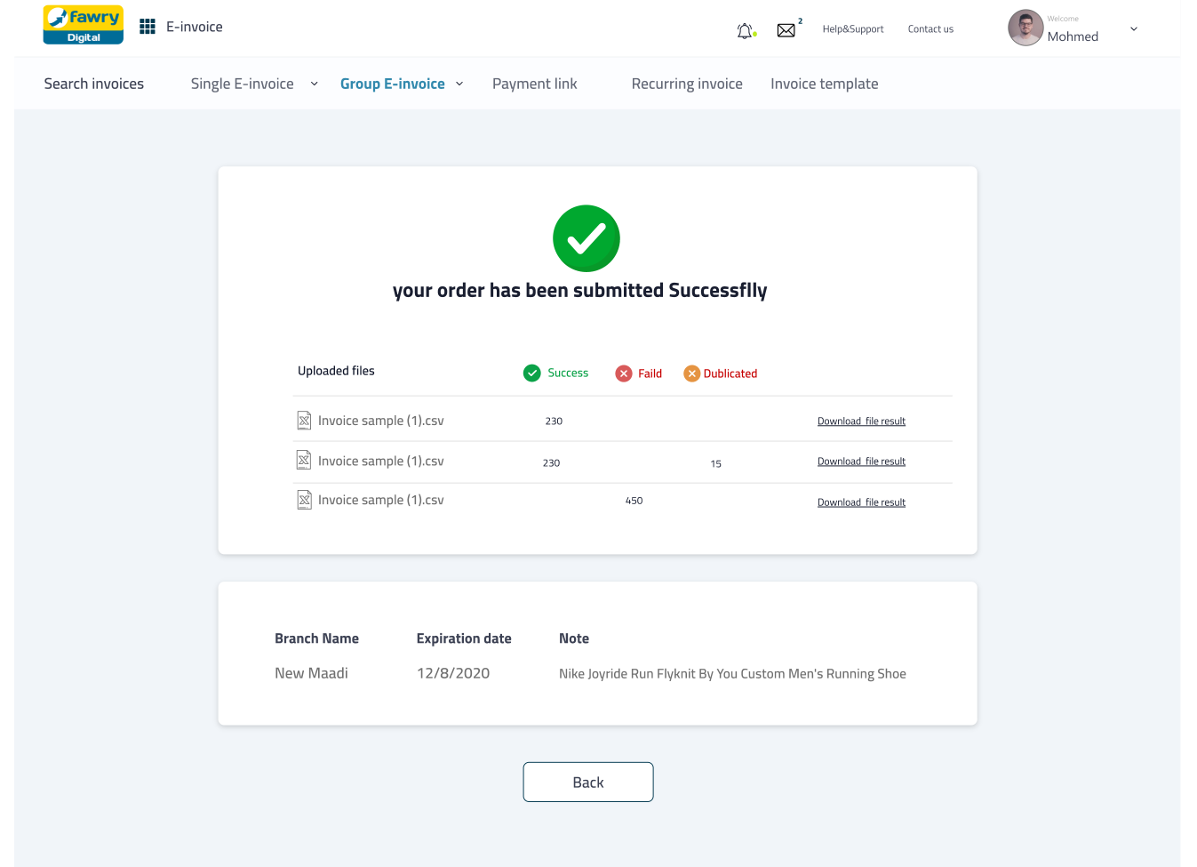 FawryPay Finance Dashboard