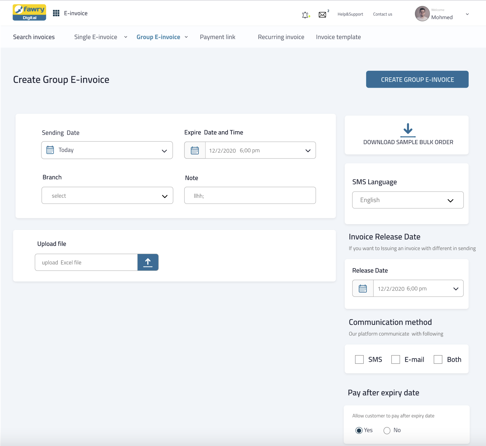 FawryPay Finance Dashboard
