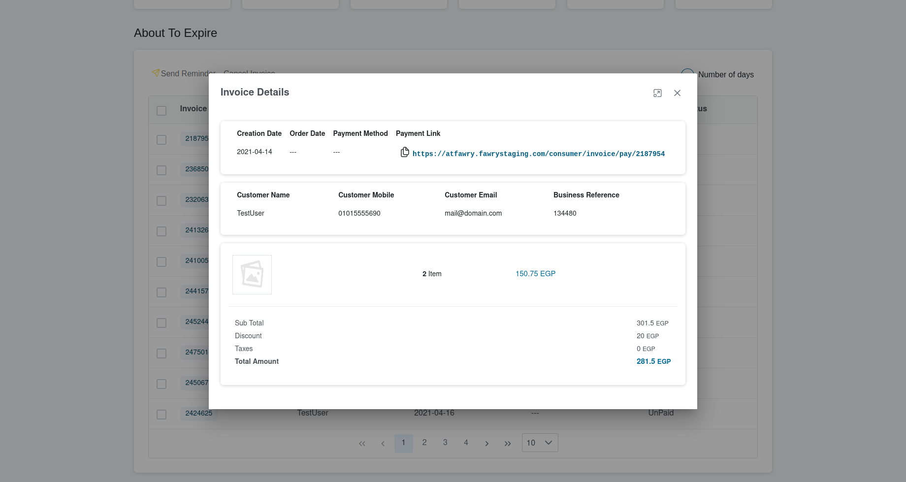 Select E-invoice Dashboard